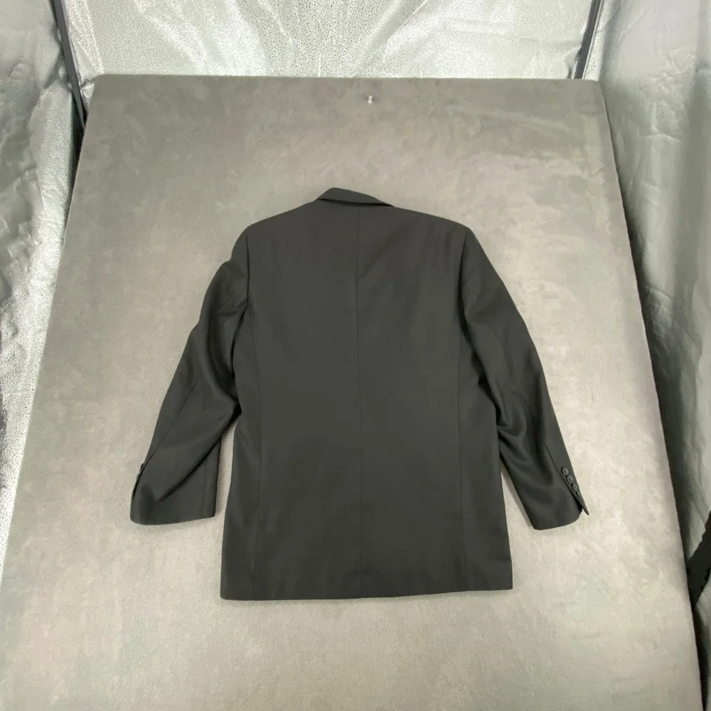 Casa Vincente Mens Black Three Button Hand Tailored Blazer Jacket Designed Italy